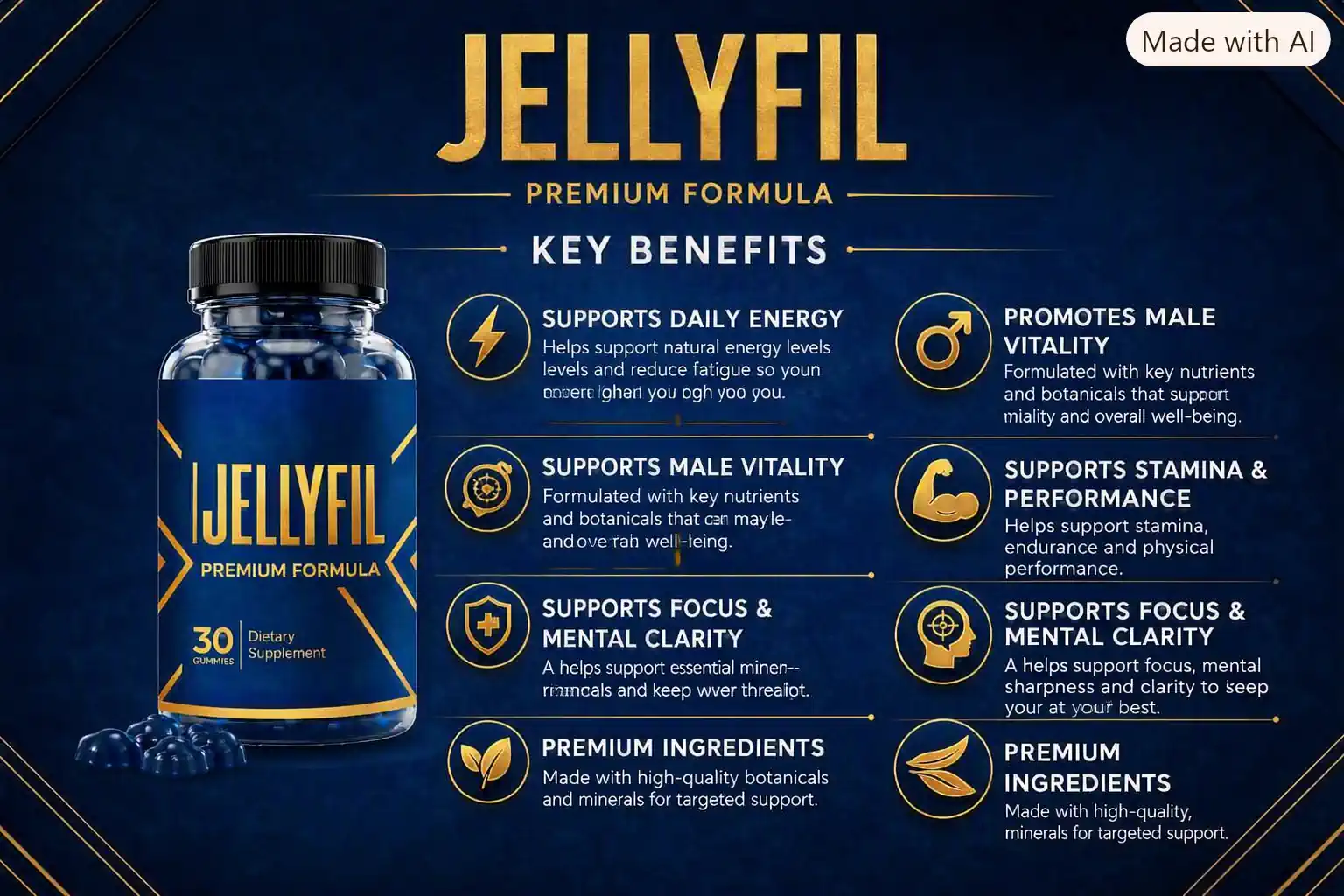 JellyFil key benefits — energy, vitality, focus, stamina