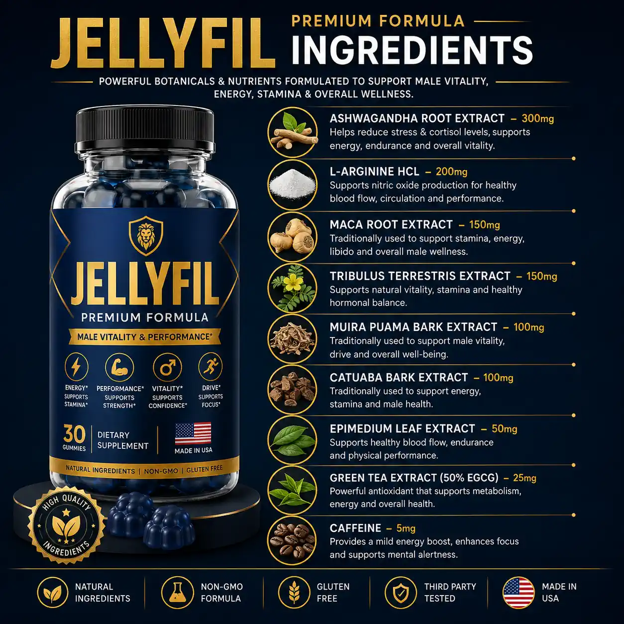JellyFil all natural ingredients